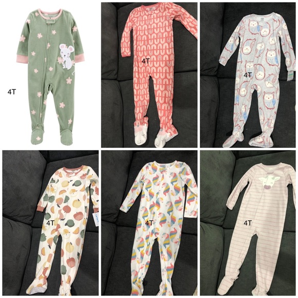 Bundle 7 Pyjamas 4T - Picture 1 of 8